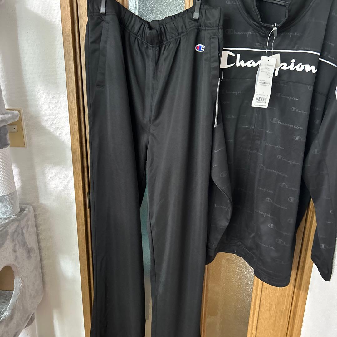 新品タグ付き　Champion ジャージ上下セット C3-SSW02L 3L 黒