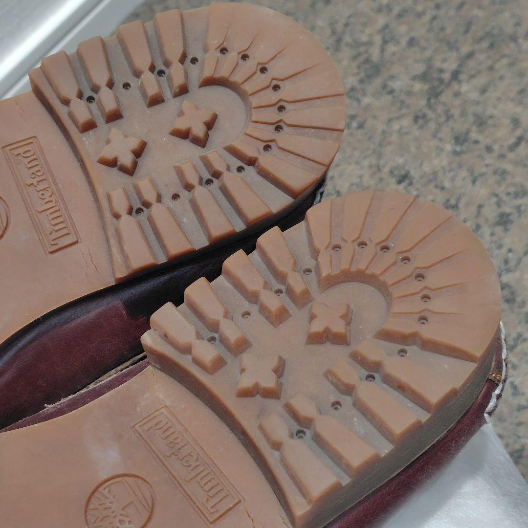 稀少☆Timberland 3eye CLASSIC LUG 本革 バーガンディ