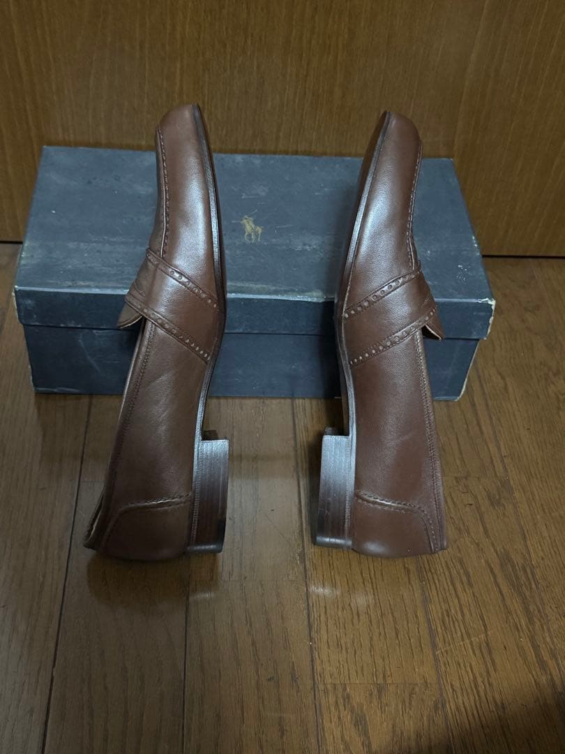 Polo Ralph Lauren ブラウン レザー ローファー