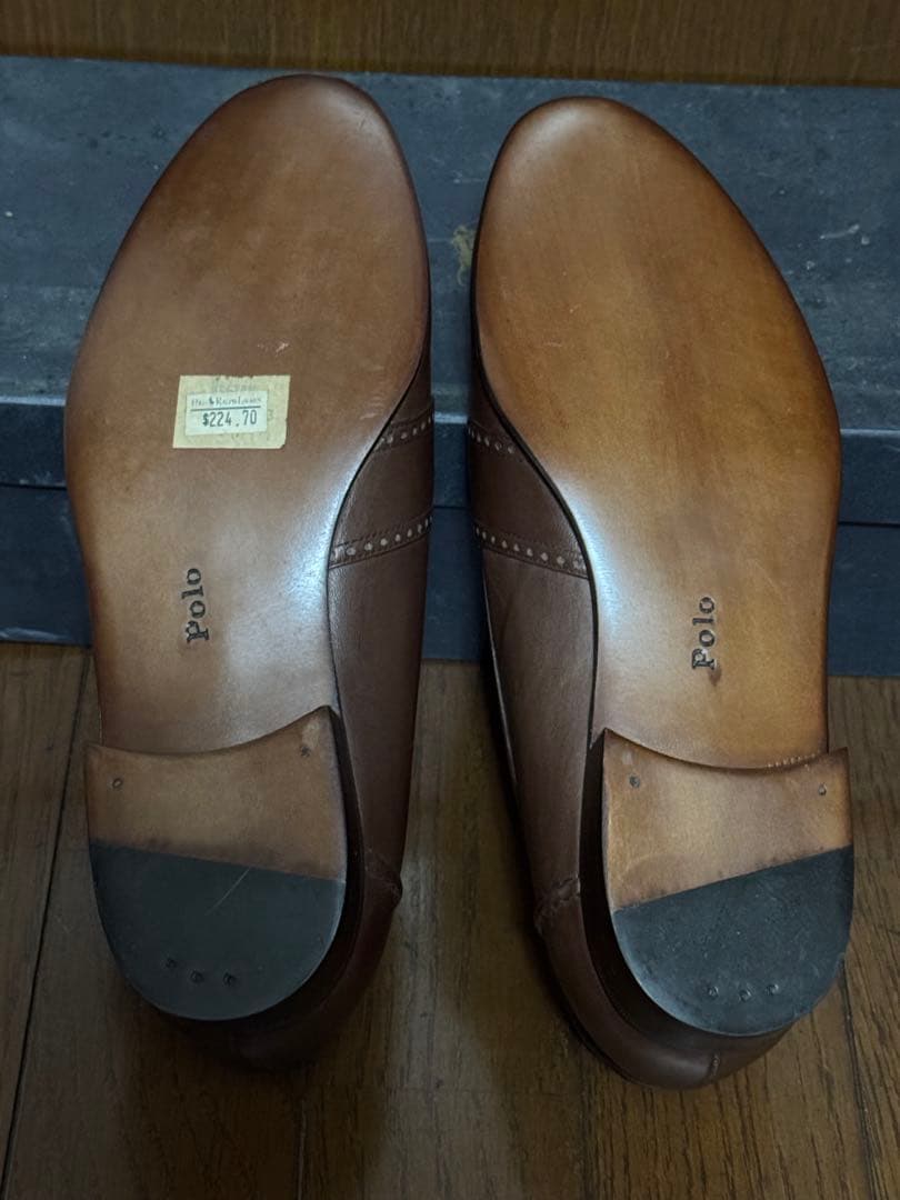 Polo Ralph Lauren ブラウン レザー ローファー