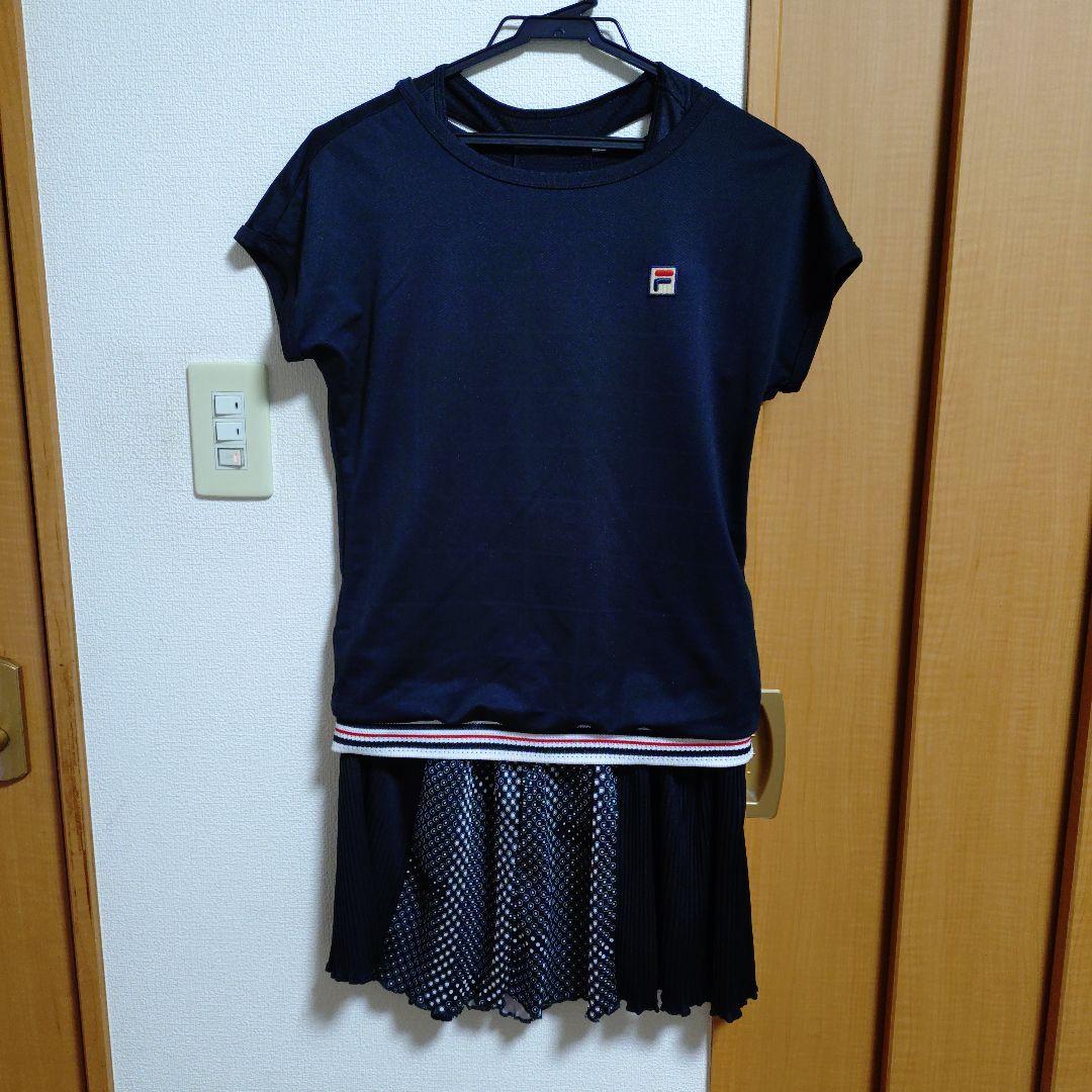 フィラテニスウェアセットアップブラック