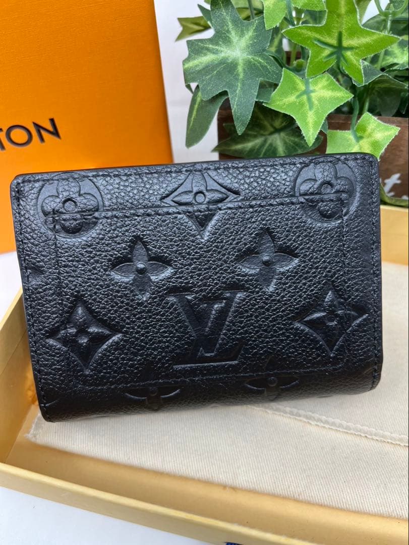 【美品】LOUIS VUITTON モノグラム アンプラント 二つ折り財布