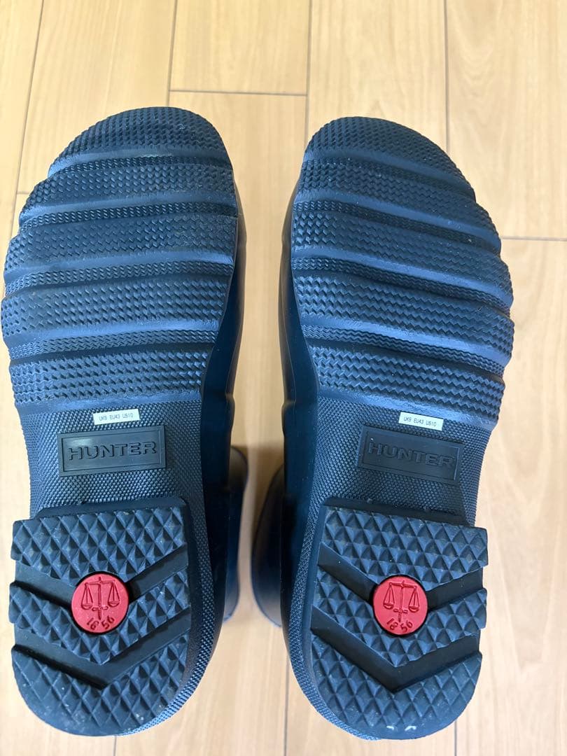 【美品】HUNTER ブラック 長靴 バックル付き