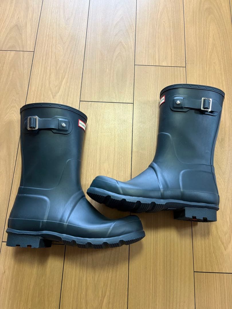 【美品】HUNTER ブラック 長靴 バックル付き
