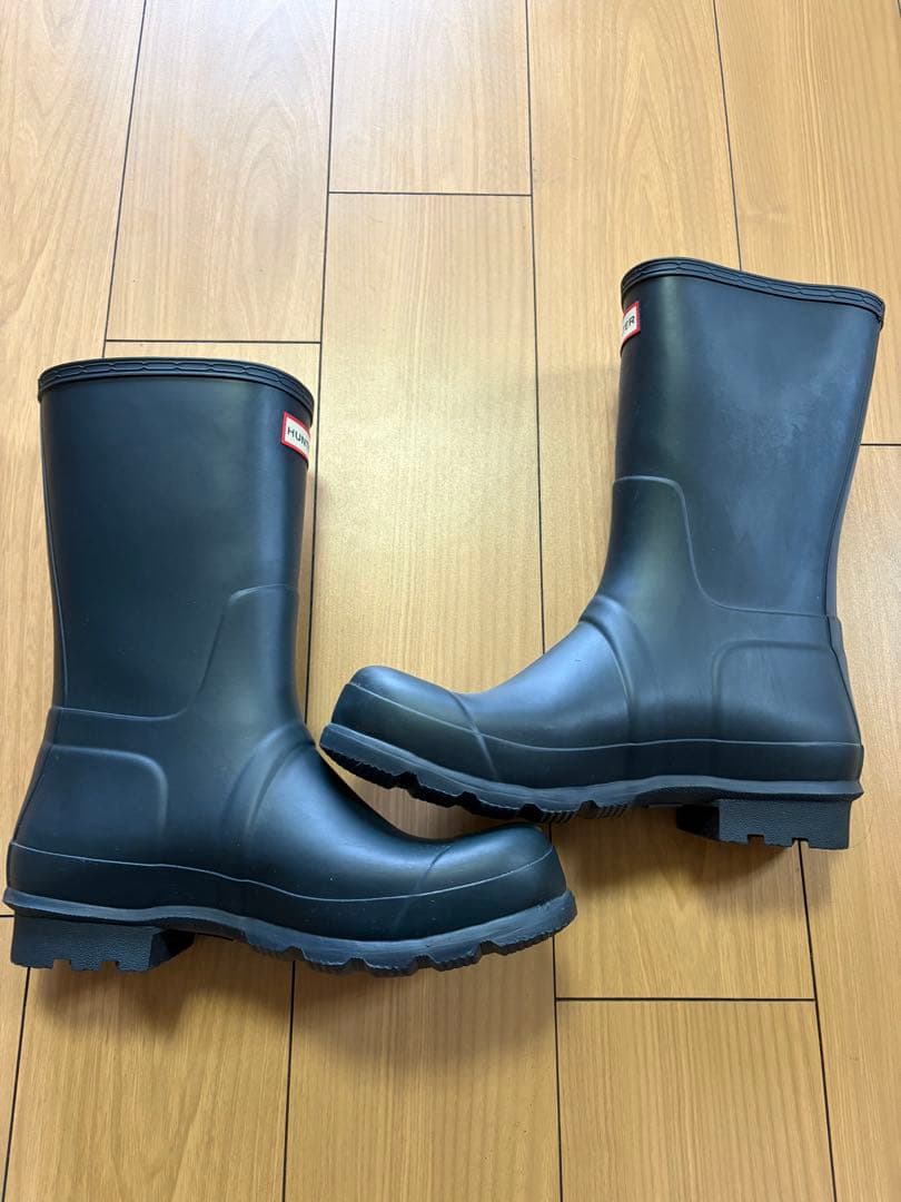【美品】HUNTER ブラック 長靴 バックル付き