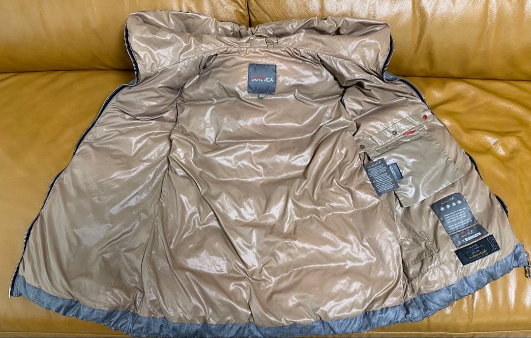 DUVETICA デュベティカ　ダウンベスト　カシミヤ混　グレー　40