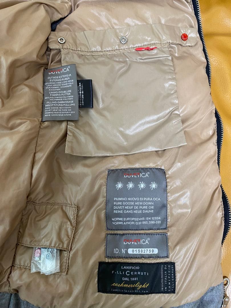 DUVETICA デュベティカ　ダウンベスト　カシミヤ混　グレー　40