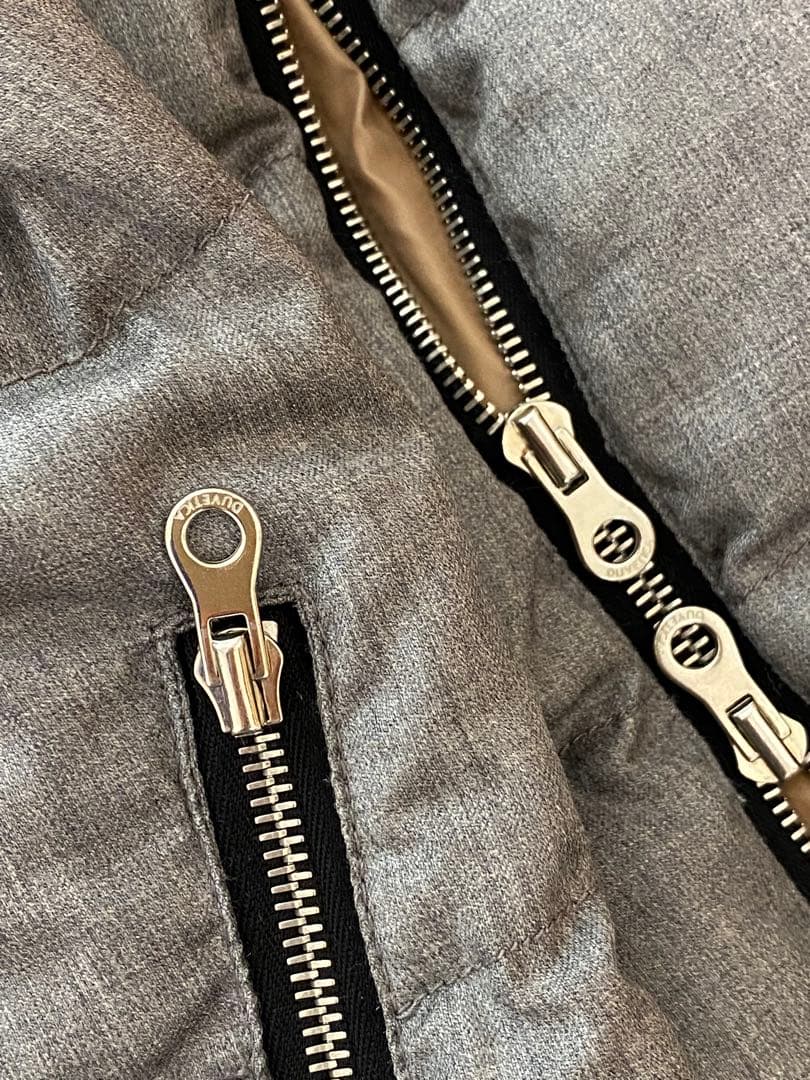 DUVETICA デュベティカ　ダウンベスト　カシミヤ混　グレー　40