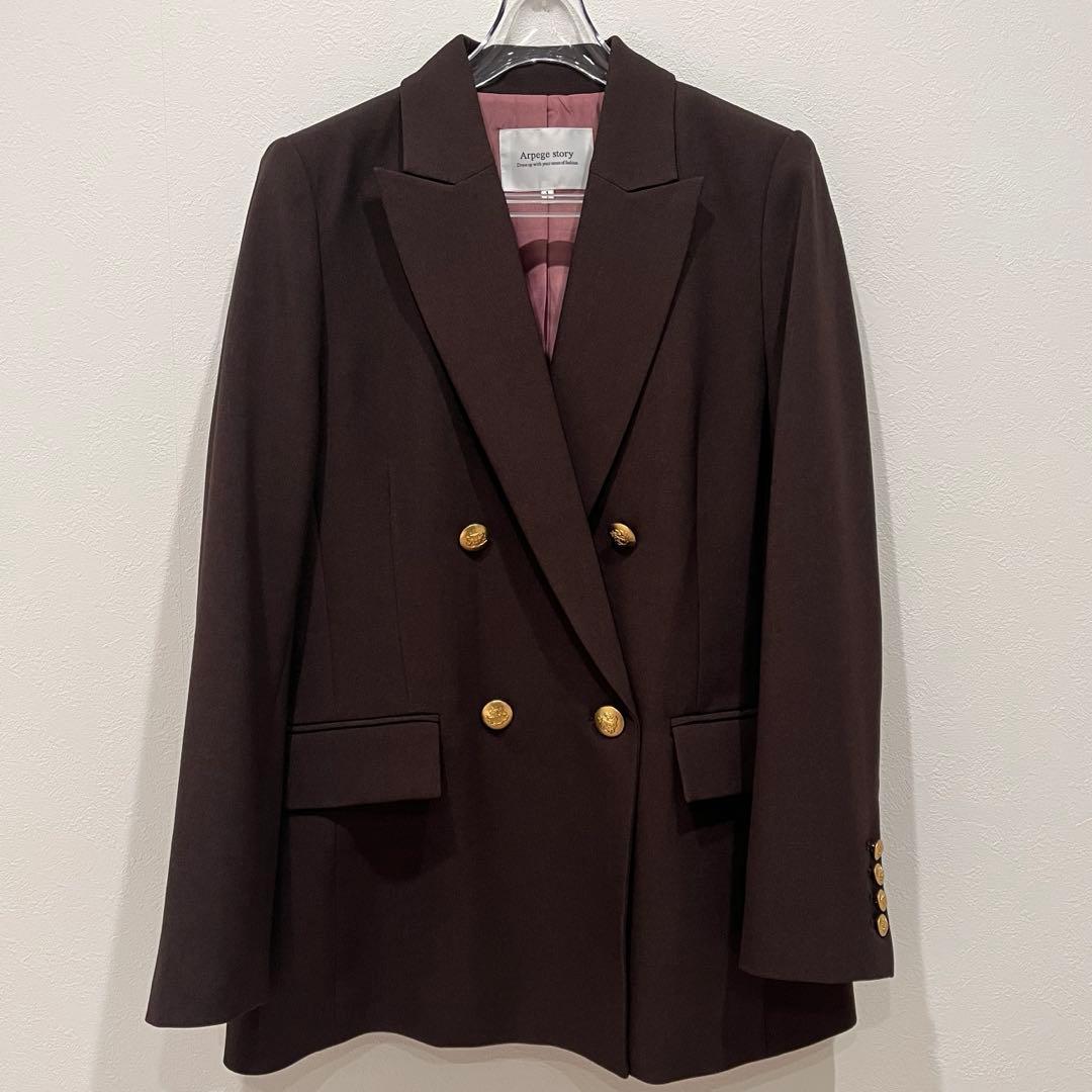 Arpege story Ｗ釦テーラードジャケットSサイズ