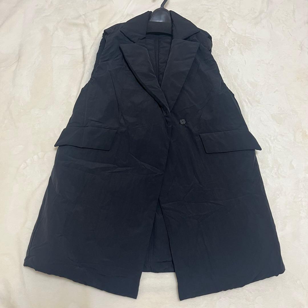 Mila Owen ミラオーウェン　パデッドベスト　中綿入り ブラック　ジレ