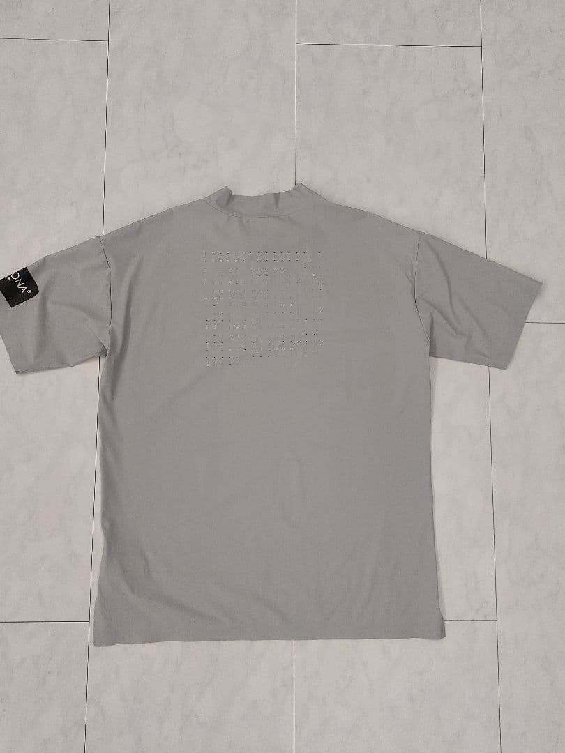 美品　マークアンドロナ　モックネック　半袖 メンズ　ゴルフ　46　マーク&ロナ