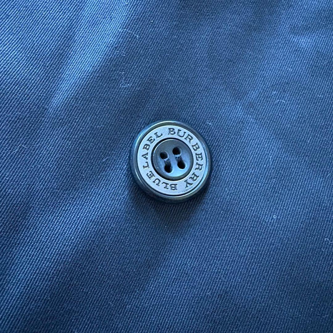 バーバリーブルーレーベル　トレンチコート　ノバチェック　ライナー　黒　L