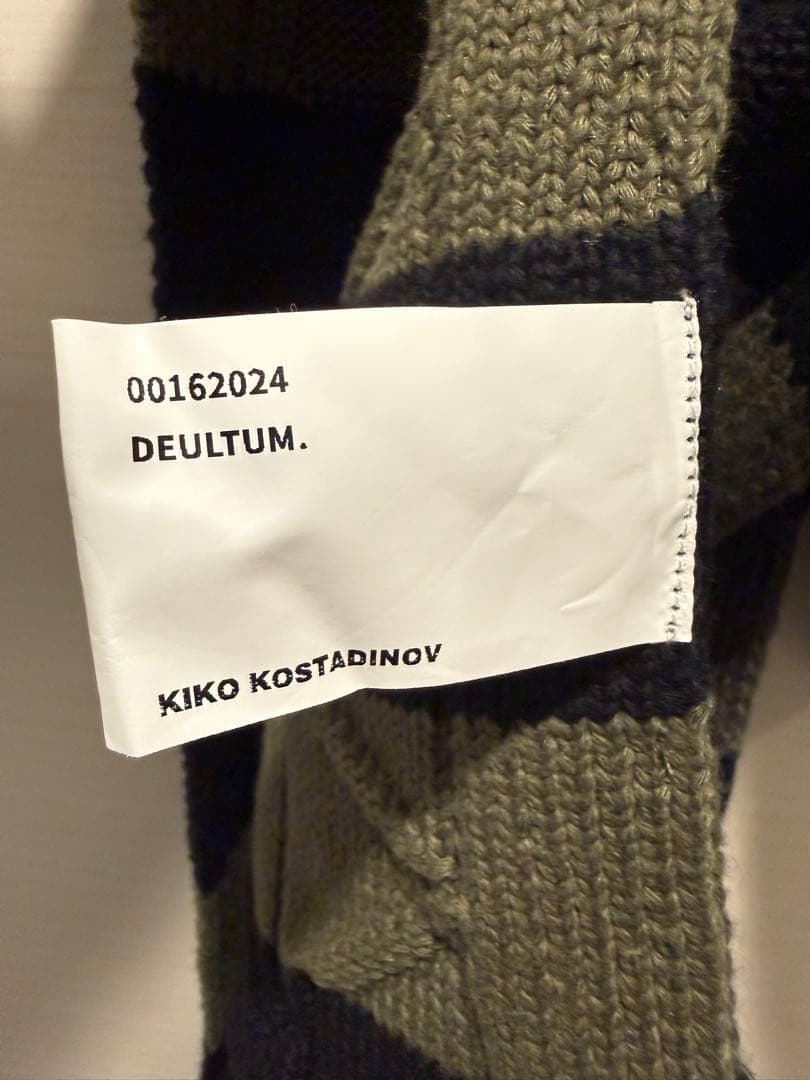 KIKO KOSTADINOV ボーダーマフラー