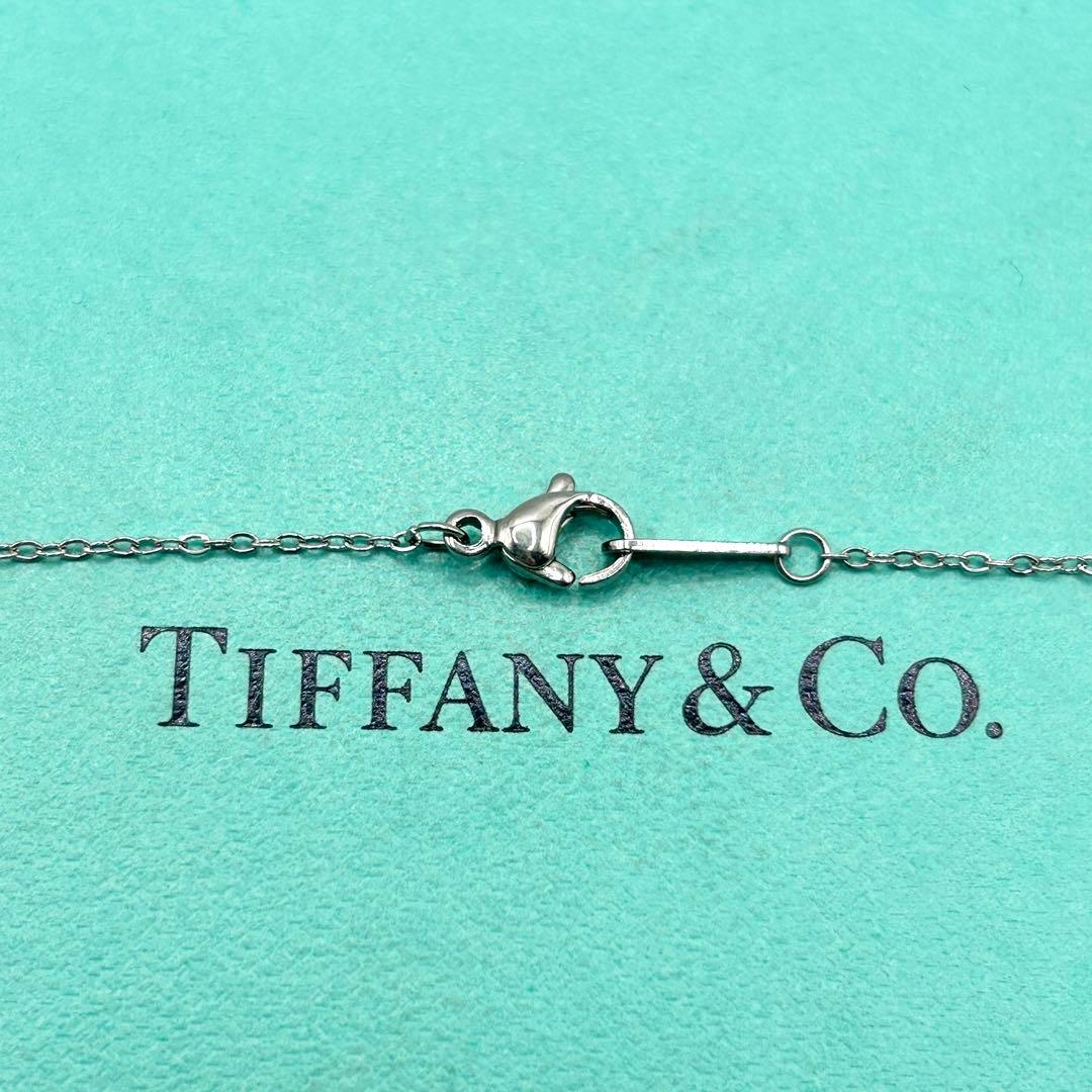 美品　ティファニー　リターントゥ　ダブルハート　ブルー　ネックレス　社外チェーン