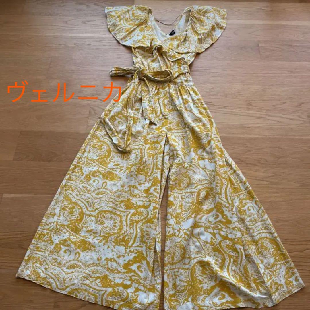 ヴェルニカ　カシュクールサロペット　EMMEL REFINES限定レモンカラー