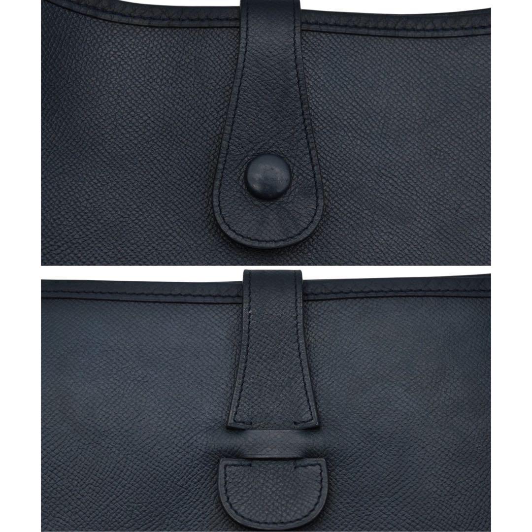 HERMES エヴリン 1 GM ショルダーバッグ ダークネイビー 〇Y刻印