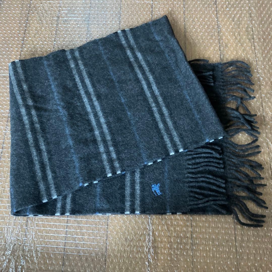 BURBERRY BLACK LABEL カシミア100％マフラー