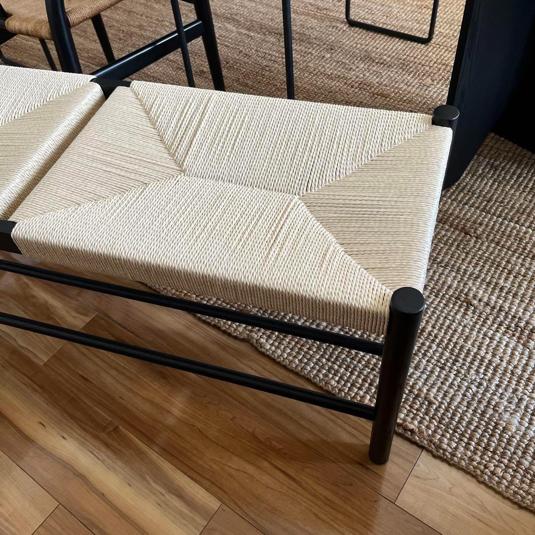 ブラック ペーパーコード ベンチ