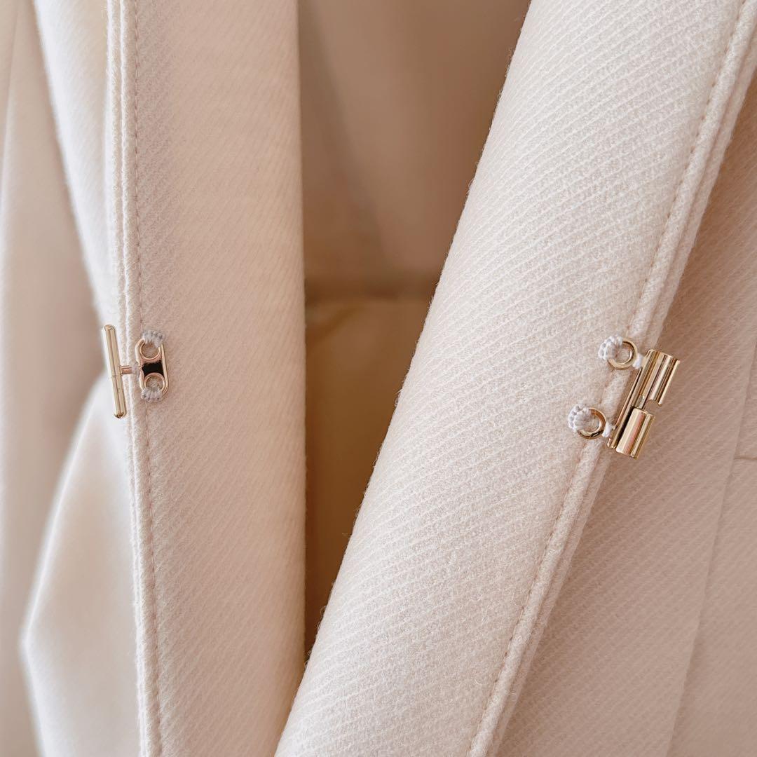 【1058】アナイ　ウールツイルジャージペプラムジャケット　フォーマル　38