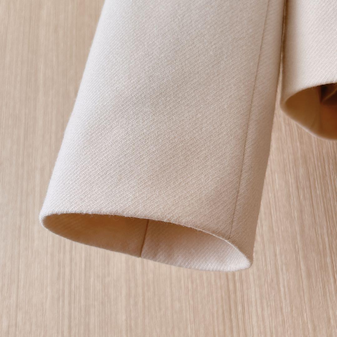 【1058】アナイ　ウールツイルジャージペプラムジャケット　フォーマル　38