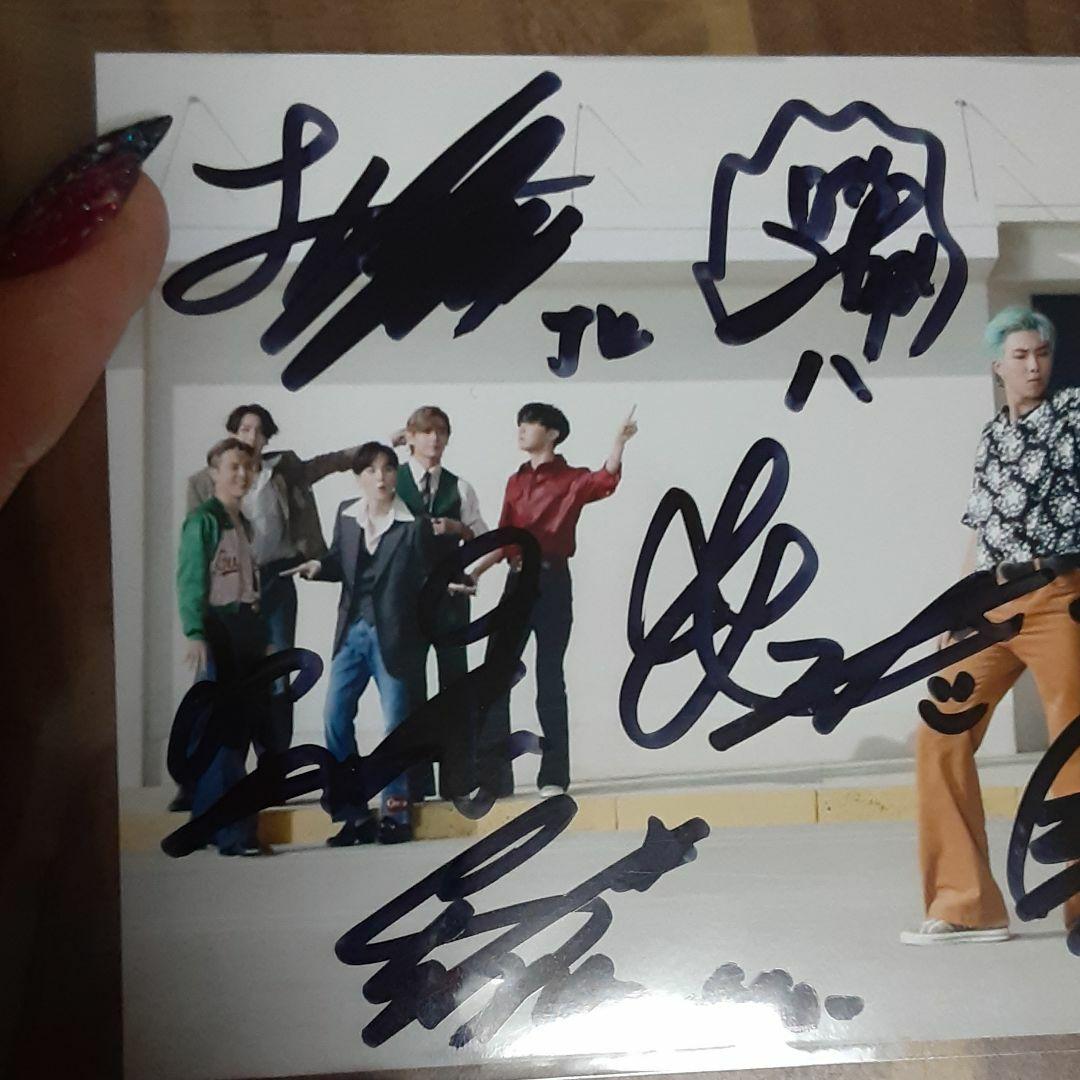 Bts全員直筆サイン  公式
