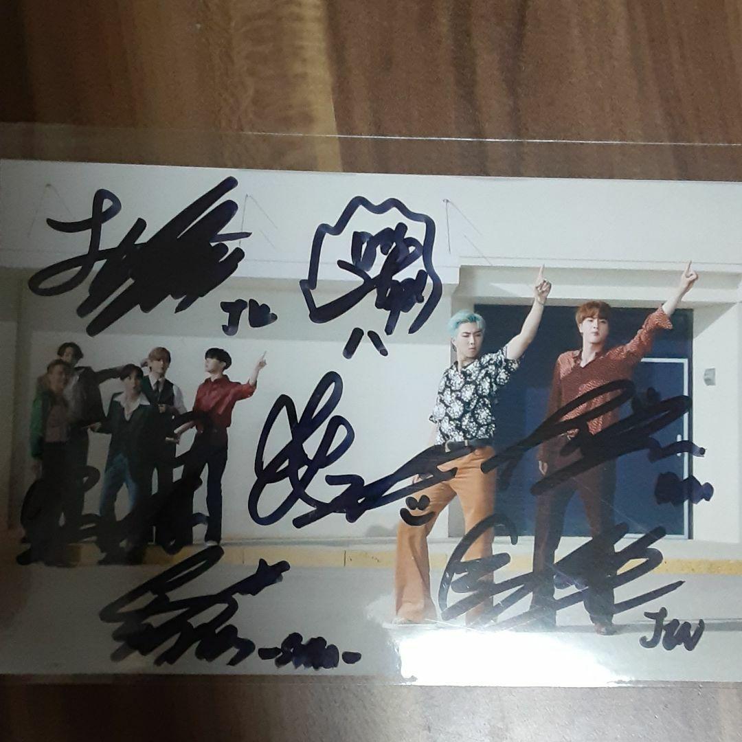 Bts全員直筆サイン  公式