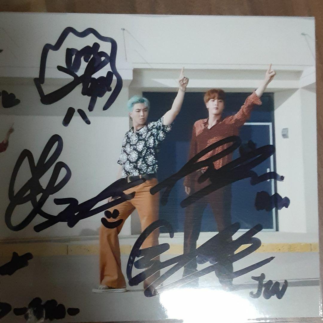 Bts全員直筆サイン  公式