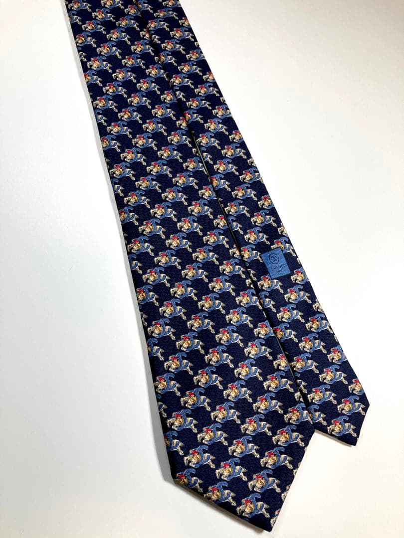 ✨極美品✨ CHANEL シャネル　ネクタイ　ココマーク　馬　激レア