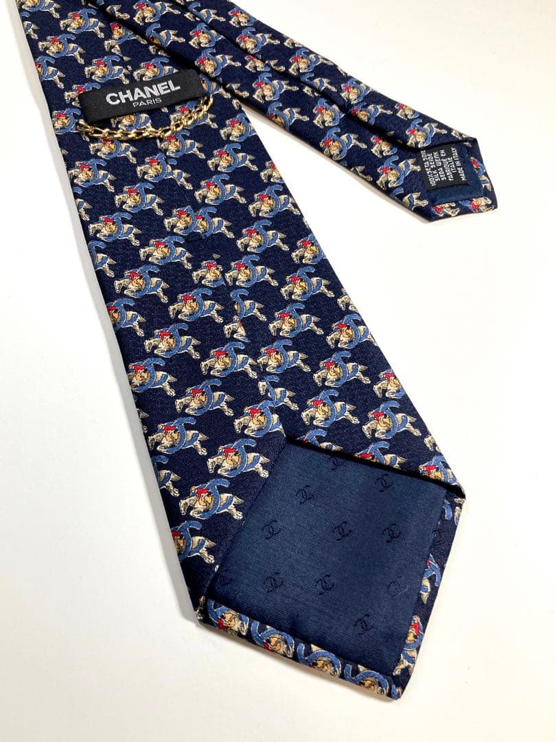 ✨極美品✨ CHANEL シャネル　ネクタイ　ココマーク　馬　激レア