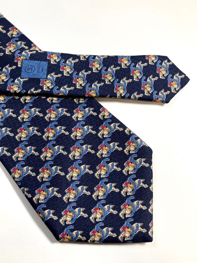 ✨極美品✨ CHANEL シャネル　ネクタイ　ココマーク　馬　激レア