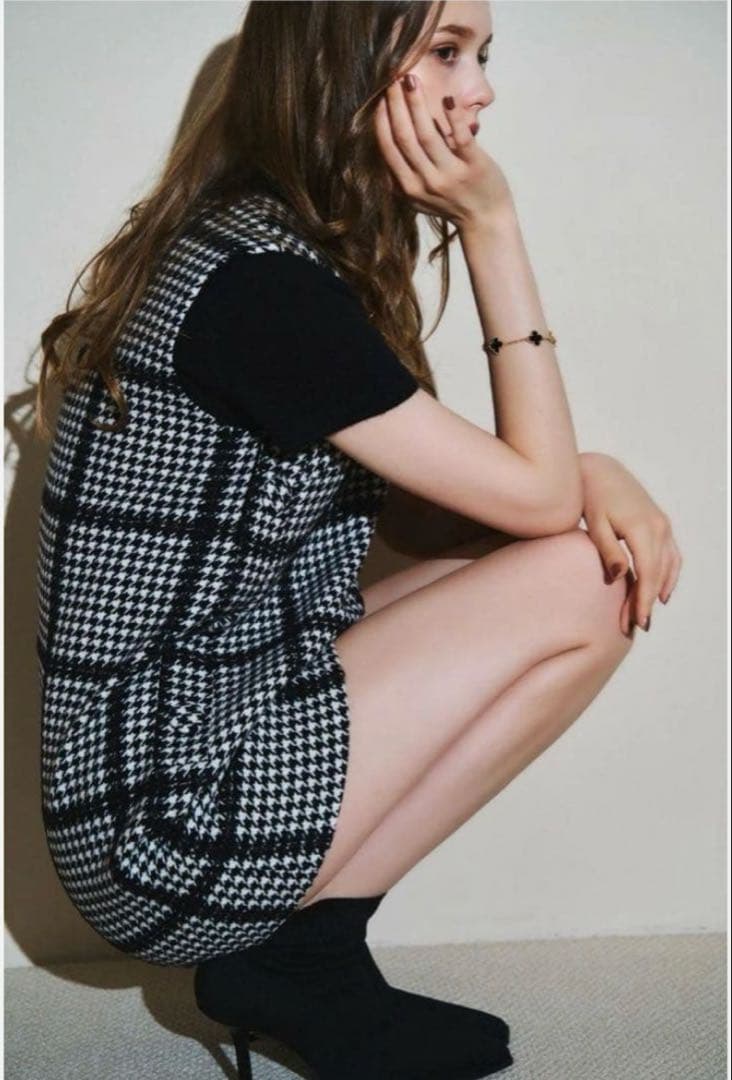 shellerシェリエ ツイードワンピース　完売品