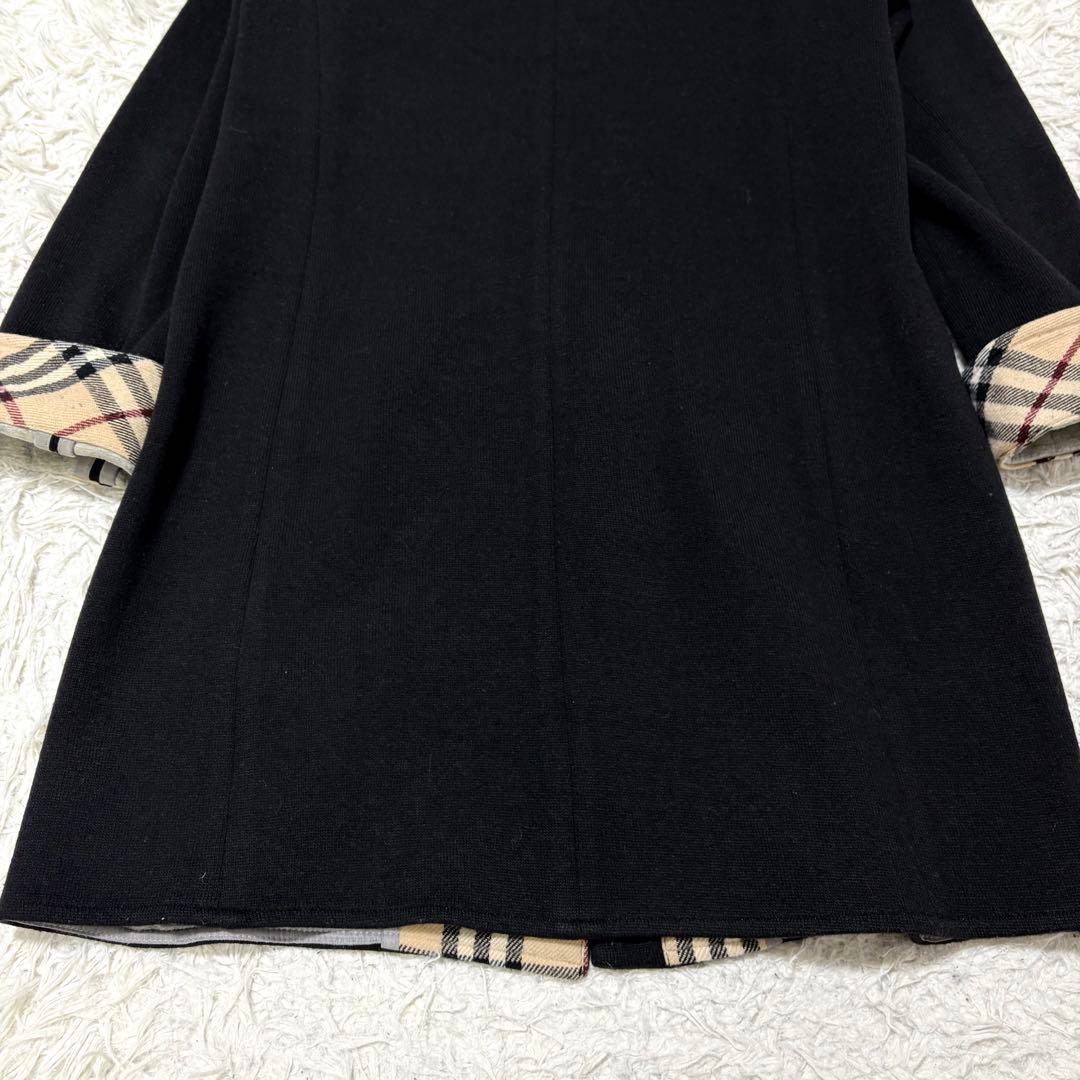 Burberry London ノバチェック 裏地 フード付 ロングコート 40