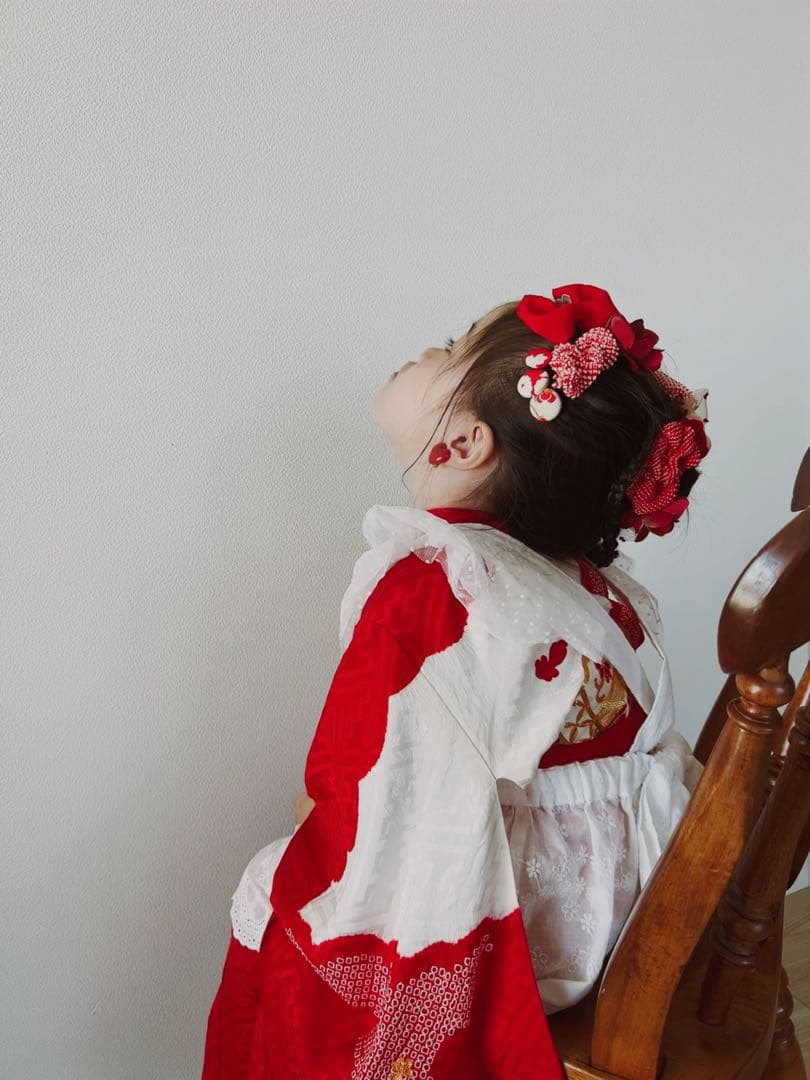 Q*n様 七五三　七五三髪飾り　ヘッドドレス　着物髪飾り　リメイク髪飾り　033