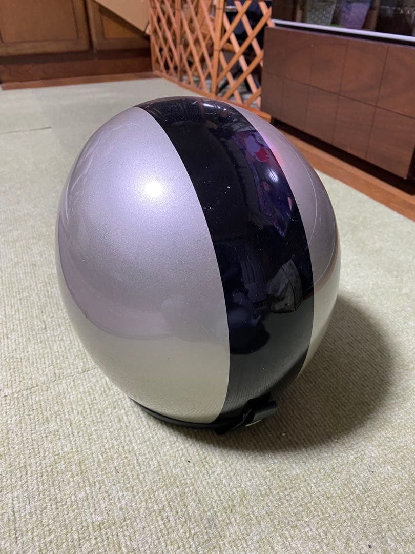 【人気カラー】BUCO ブッコ シルバーブラックジェットヘルメット Mサイズ