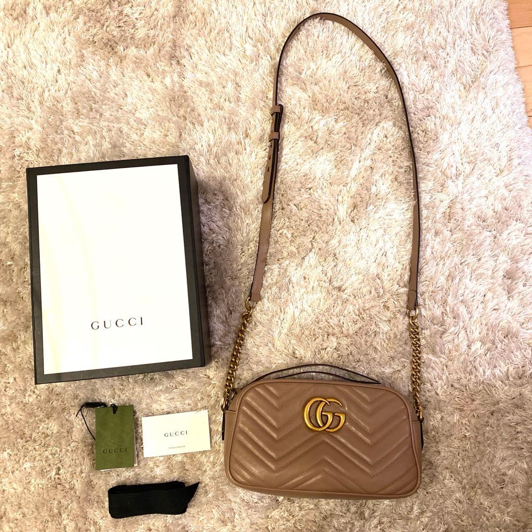 GUCCI グッチ GGマーモント スモールショルダーバッグ
