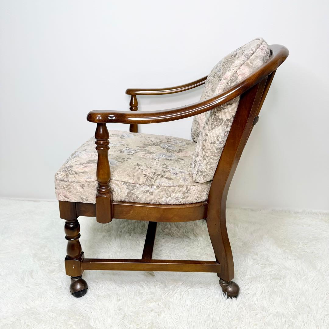 ① karimoku コロニアル キャスター付き ダイニングチェア カントリー調