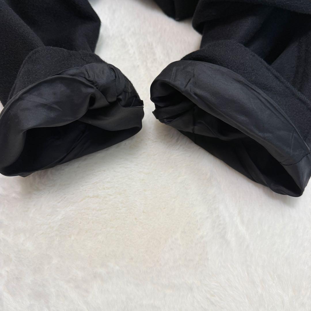 美品 最高級コロンボ カシミヤ ダブルチェスターコート イタリア製 F ブラック