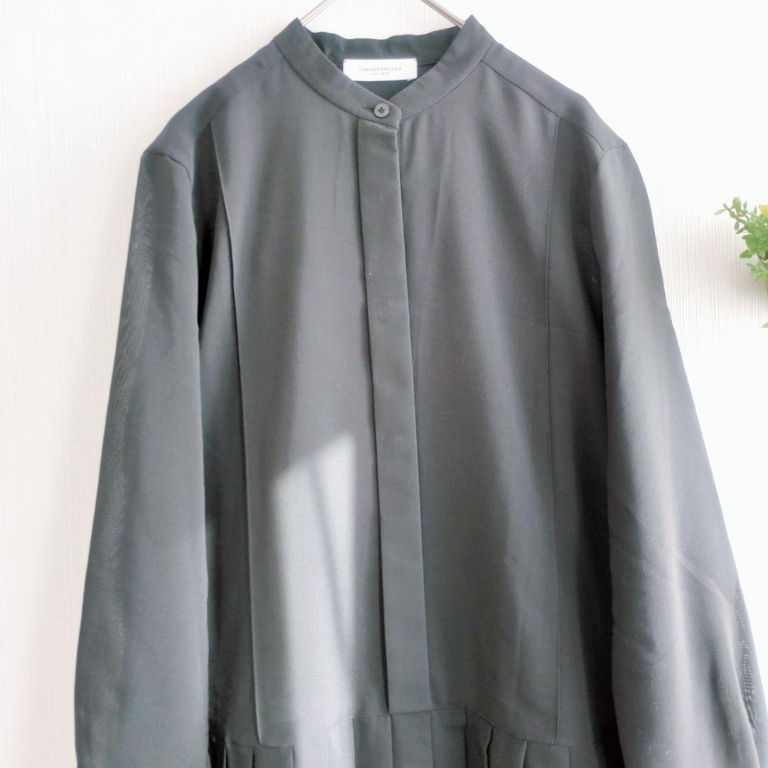 美品 トゥモローランド プリーツ シャツワンピース ペチコート付き 綺麗め