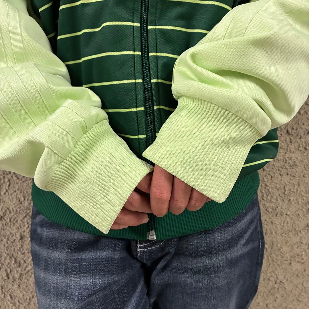 90s⭐︎adidas 万国旗タグ トラックジャケット 希少2XO 刺繍ボーダー