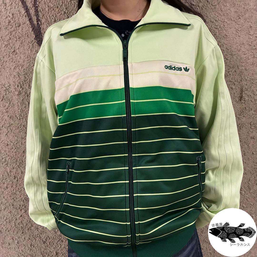 90s⭐︎adidas 万国旗タグ トラックジャケット 希少2XO 刺繍ボーダー