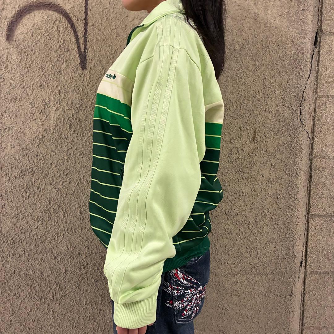 90s⭐︎adidas 万国旗タグ トラックジャケット 希少2XO 刺繍ボーダー