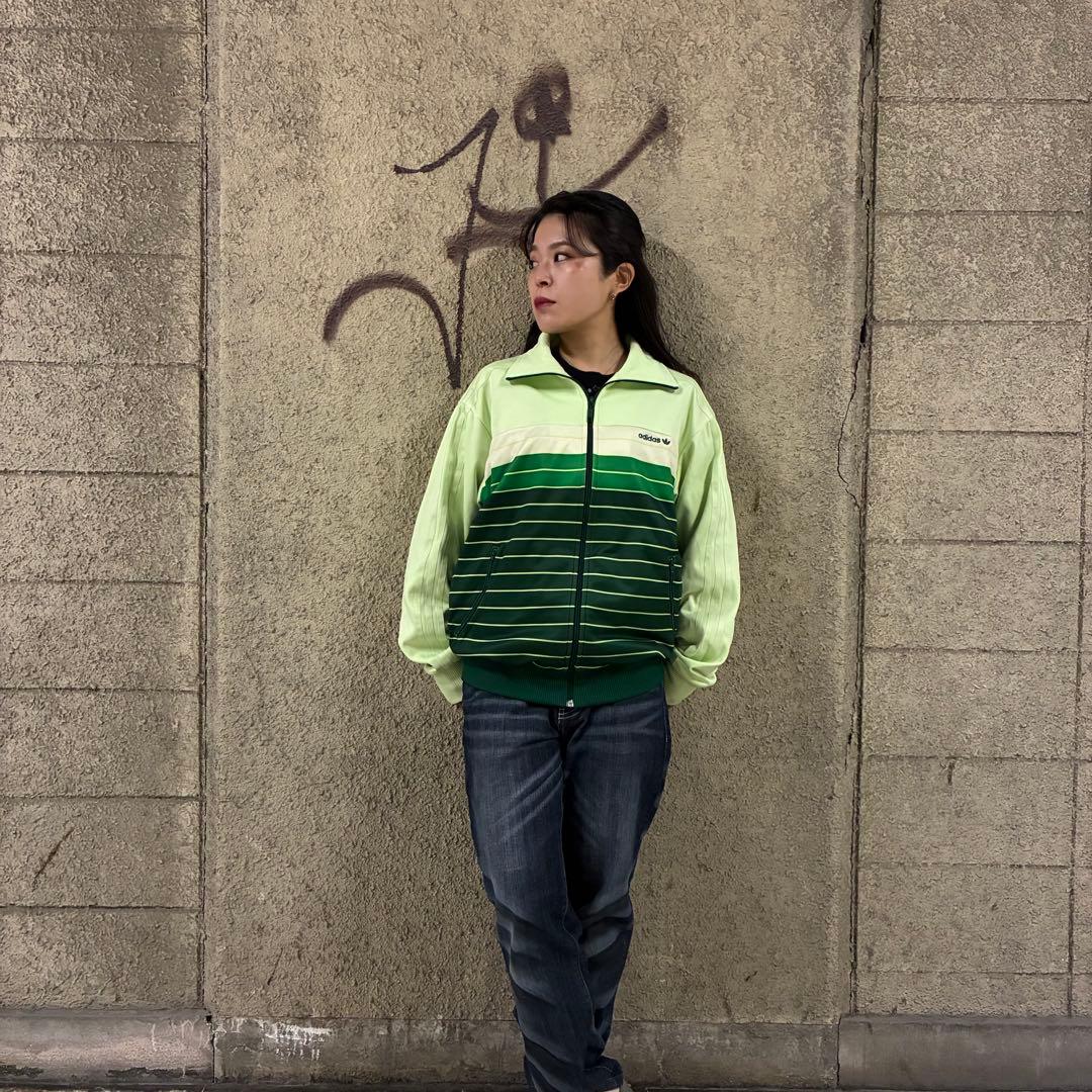 90s⭐︎adidas 万国旗タグ トラックジャケット 希少2XO 刺繍ボーダー