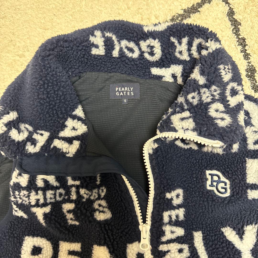 パーリーゲイツ　フリースボアベスト　サイズ5