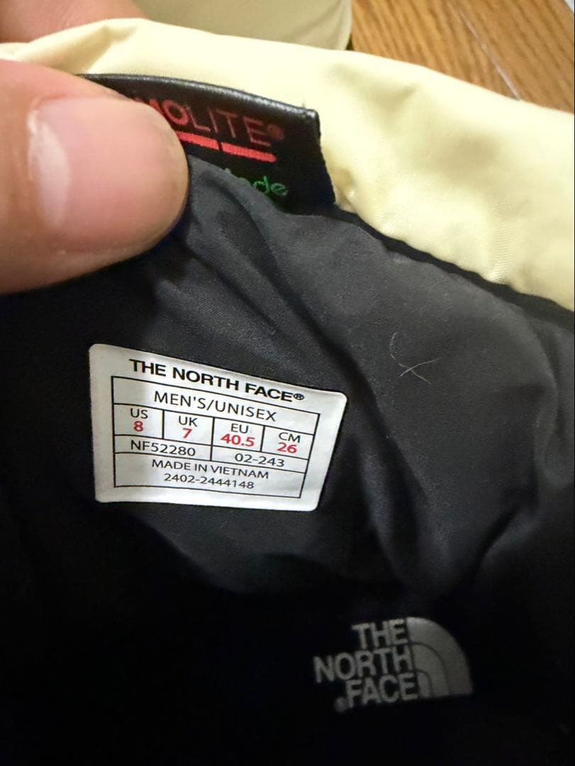 THE NORTH FACE ホワイトスノーブーツ 26cm 一度だけ使用