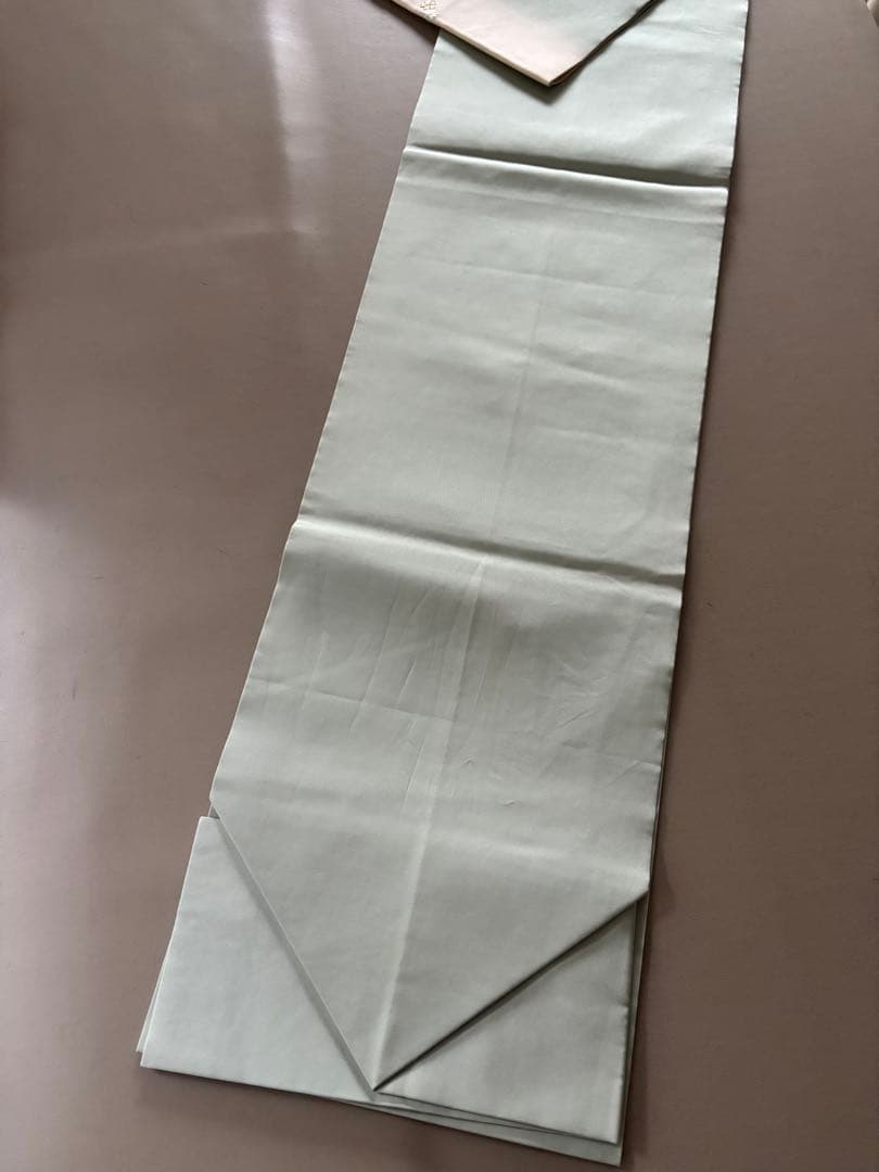 正絹 塩瀬地 暈し染め 刺繍 桜 六角文様 九寸名古屋帯