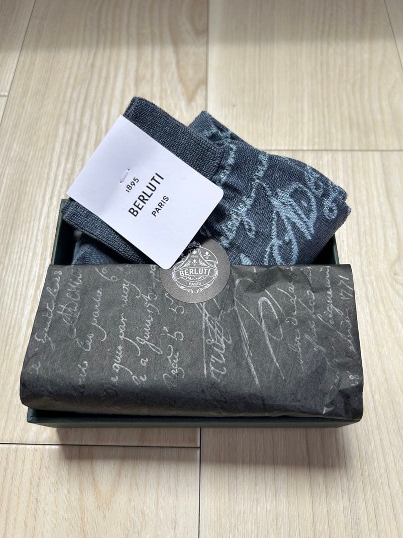 BERLUTI （ベルルッティ）ブルーグレー ソックス