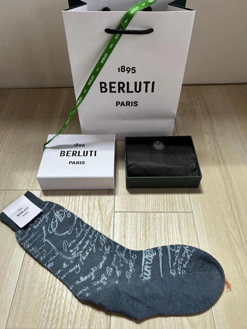 BERLUTI （ベルルッティ）ブルーグレー ソックス