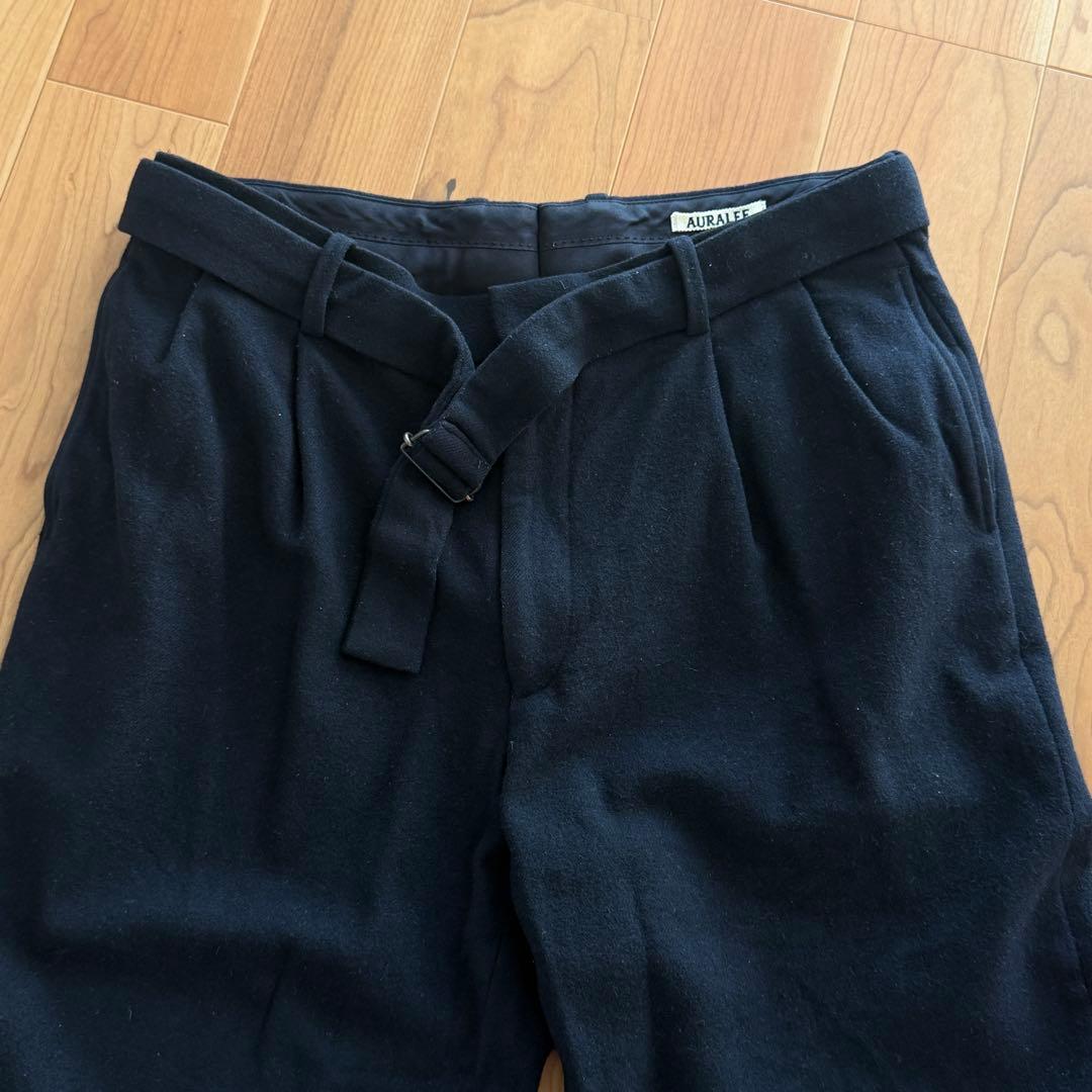 AURALEE WOOL SLACKS カシミヤ