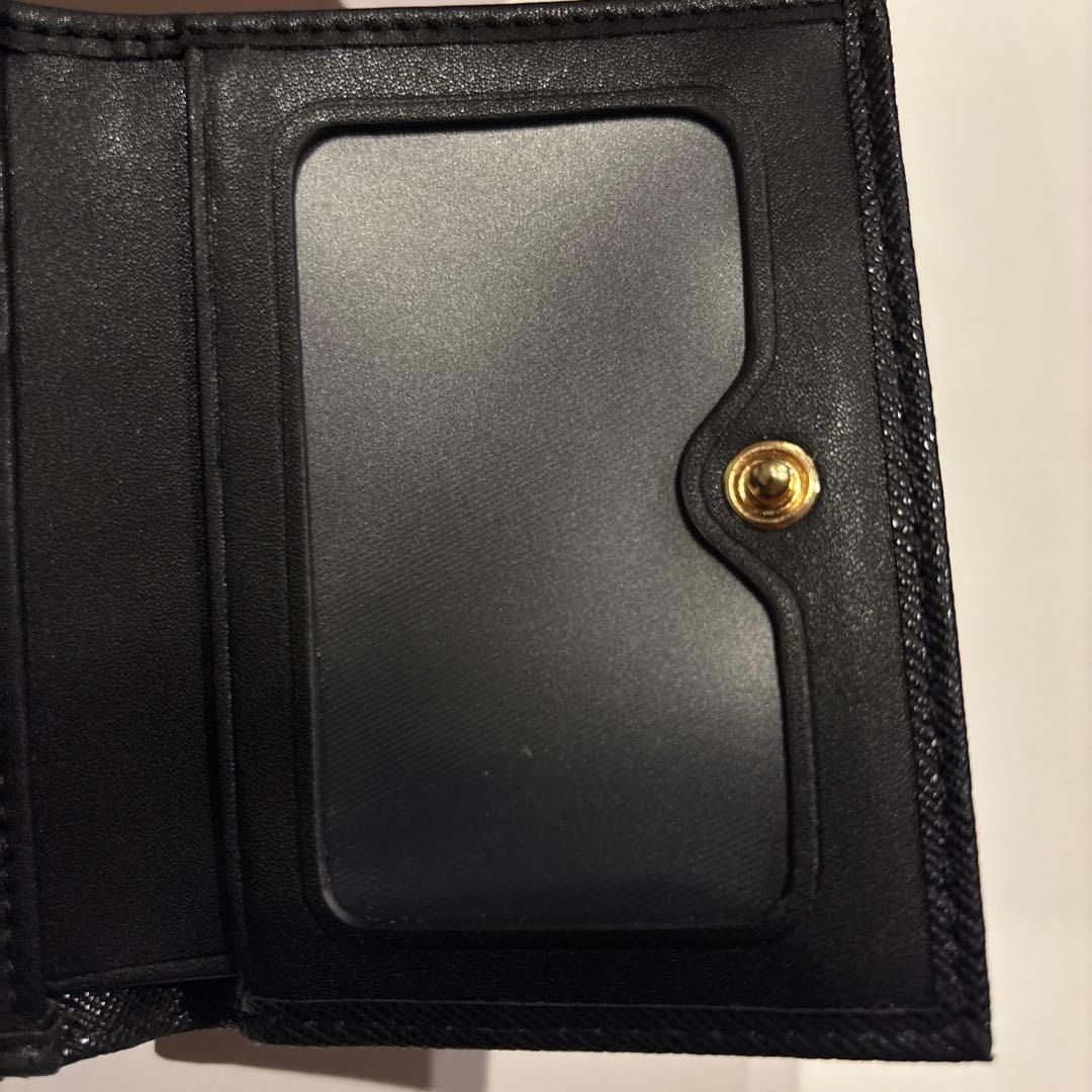 【極美品】 ヴィヴィアン・ウエストウッド 三つ折財布 がま口 ブラック