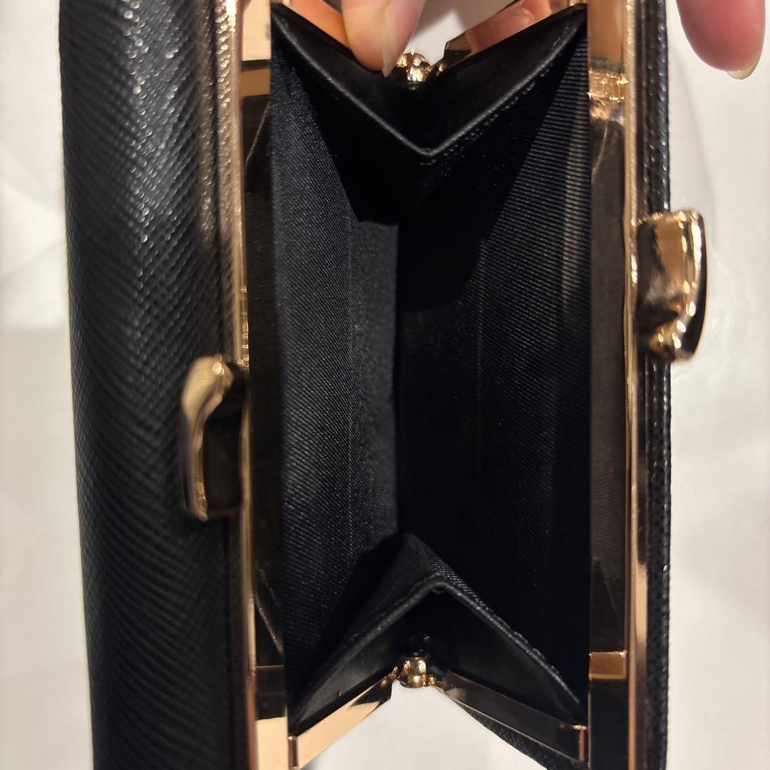 【極美品】 ヴィヴィアン・ウエストウッド 三つ折財布 がま口 ブラック